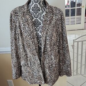 Chico's Animal Print Blazer